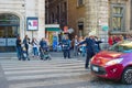 Road police Rome Italy crossroad Royalty Free Stock Photo