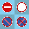 Road prohibitory signs