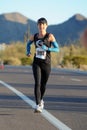 Road Race Female Runner.