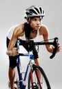 Road racing bicycle woman Royalty Free Stock Photo