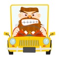 Road rage. Royalty Free Stock Photo