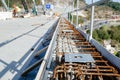 Road railing anchor plate and reinforcement