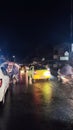 Road after rain in Payakumbuh Royalty Free Stock Photo