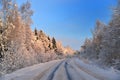 The road into the realm of the Snow Queen.