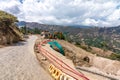 road repair for cars in a mountain area Royalty Free Stock Photo