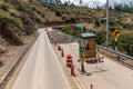 road repair for cars in a mountain area Royalty Free Stock Photo