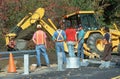 Road repair construction workers