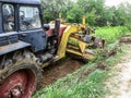 Road repair in Russia (Kaluga region) in 2015.