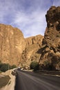 Road Right Into Todgha Gorge Royalty Free Stock Photo