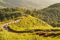 Road routes on the mountain Royalty Free Stock Photo