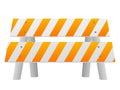 Road safety barrier Royalty Free Stock Photo