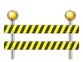 Road safety barrier Royalty Free Stock Photo