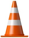 Road safety cone Royalty Free Stock Photo