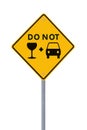 Road Safety Sign Royalty Free Stock Photo