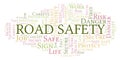 Road Safety word cloud.