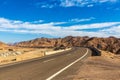 Road in Sahara desert in Egypt Royalty Free Stock Photo