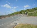Road scape of Long Lane out of Treeton. Royalty Free Stock Photo