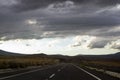 Road scenes lost in nature in a perspective narrowing towards the horizon. Royalty Free Stock Photo