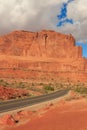 Road Through Scenic Arches National Park Utah Royalty Free Stock Photo