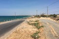 The road with the sea in Nha Trang, Vietnam