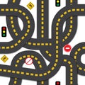 Road seamless pattern