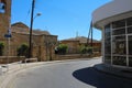 Road and shop opposite the Church of St. Savva . Nicosia. Cyprus