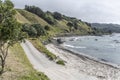 Road on shore near Kuaotunu, New Zealand Royalty Free Stock Photo