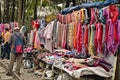 road side local made garment market in Darjeeling