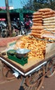 Road side snack stall near railway station