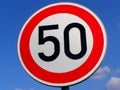 Road sign 50