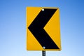 Road sign arrow left (AB) Royalty Free Stock Photo