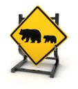 Road sign - Bear