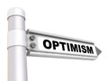 Optimism. The signpost