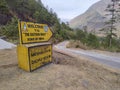 Road Sign Board in Arunachal China Border, North East India