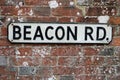 Road sign Beacon Rd
