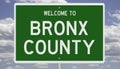 Road sign for Bronx County Royalty Free Stock Photo