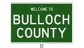 Road sign for Bulloch County Royalty Free Stock Photo