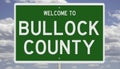 Road sign for Bullock County