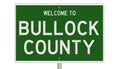 Road sign for Bullock County