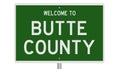 Road sign for Butte County