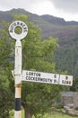 Road Sign, Buttermere, Lake District