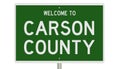 Road sign for Carson County