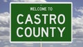 Road sign for Castro County