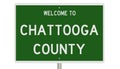 Road sign for Chattooga County
