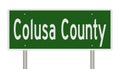 Road sign for Colusa County Royalty Free Stock Photo