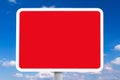 Road sign copy space danger background template