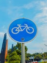 cycling path sign