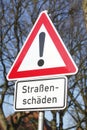 Road Sign danger place