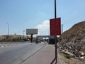 Road with sign - Dangerous for Israelis