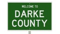 Road sign for Darke County Royalty Free Stock Photo